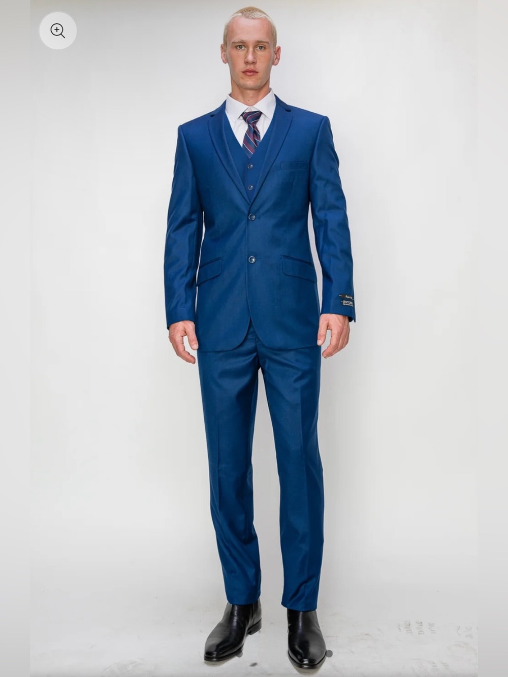 3 Piece Slim Fit Suits- Blue. (874504S)